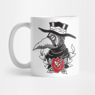 Plague Dr. - Black & White Mug